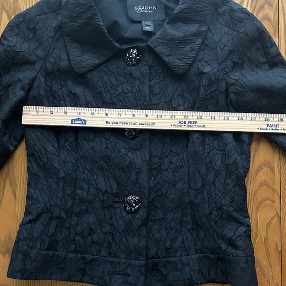 St. John Courture black jacket size 4 - Picture 5 of 10